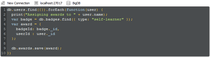 screenshot of Robo 3T